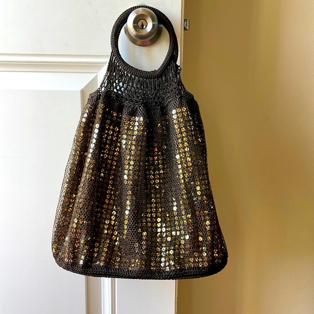 GAP boho sequined tote